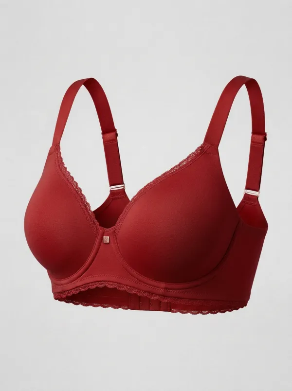 Women's Full-Coverage Lace-Trim Bra