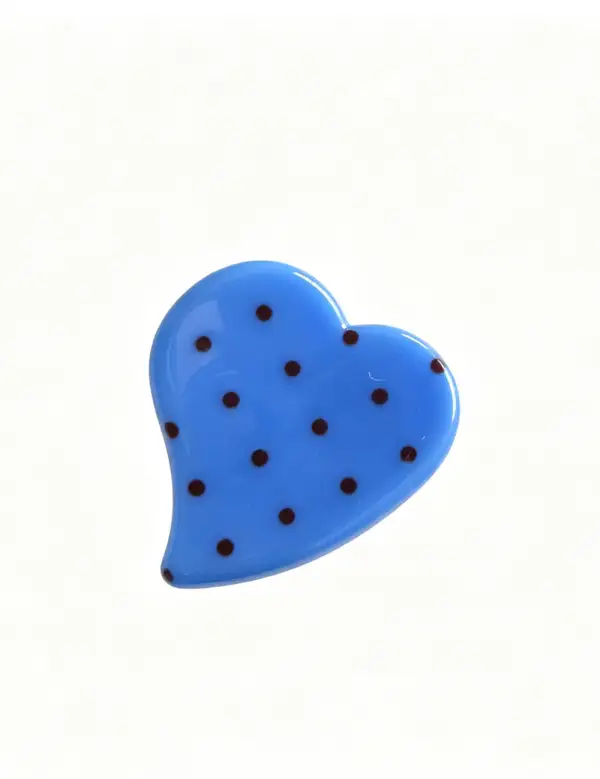 Heart Shape Dots Mini Hair Claw Clip