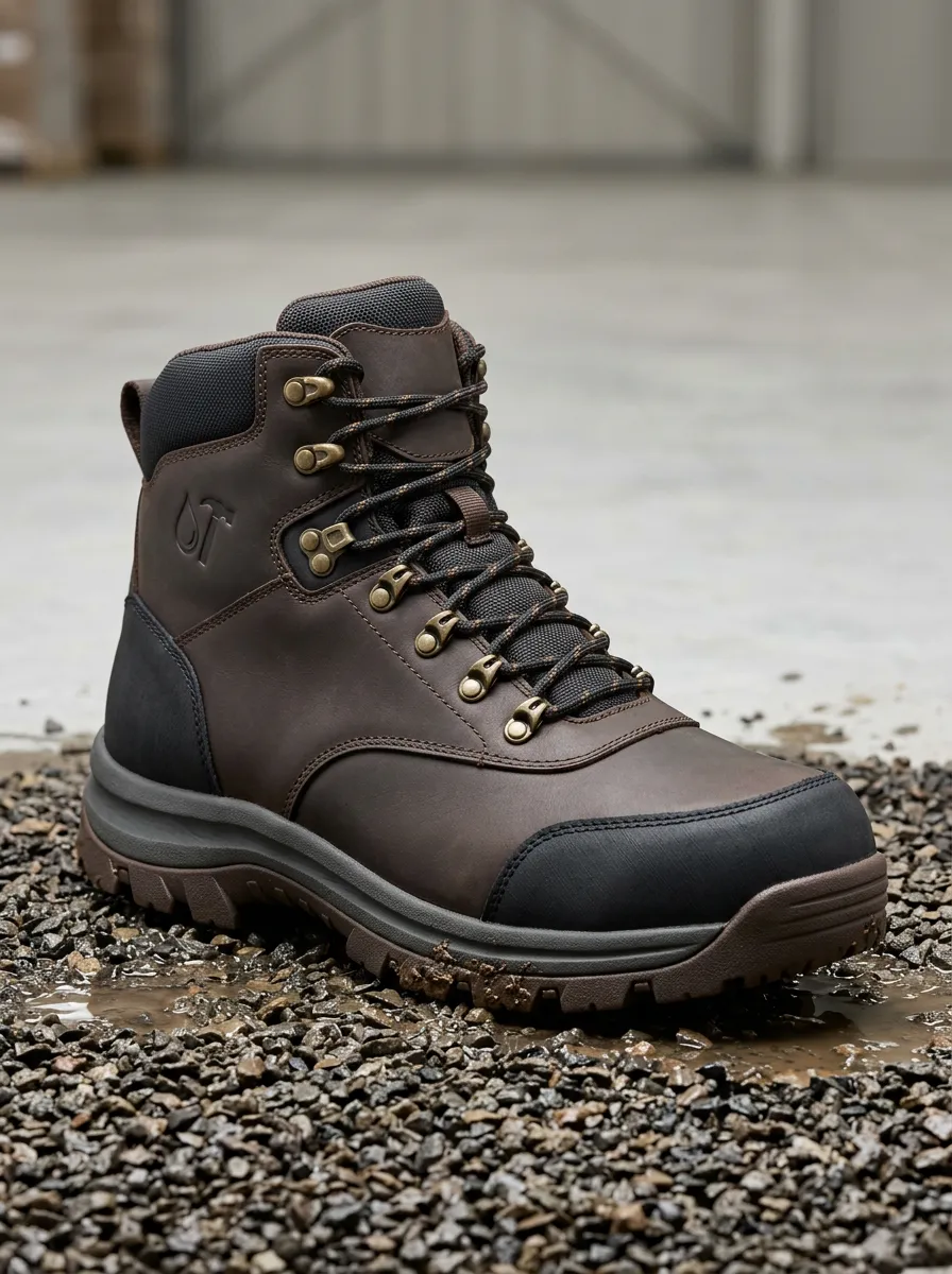 Easy-Wear Hiking Style Men' Waterproof Work Boots