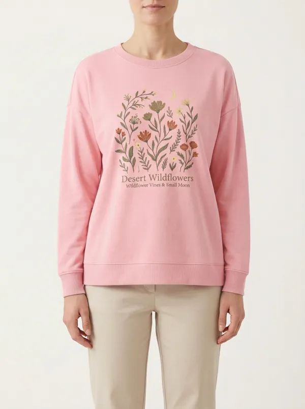 Women's Desert Wildflower Graphic Sweatshirt