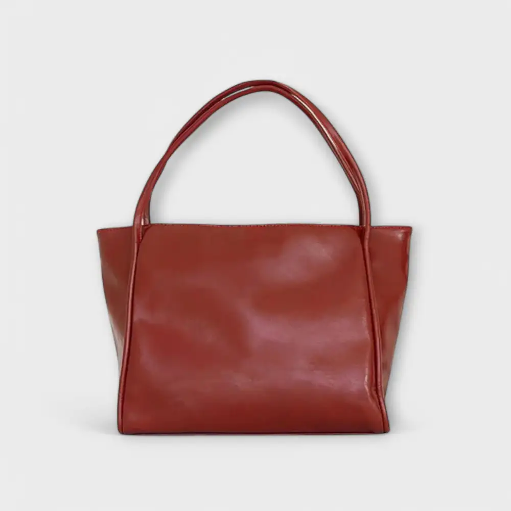 Latch Front Twill Handbag