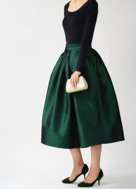 Classic Seaside Everyday Casual Polyester Skirt