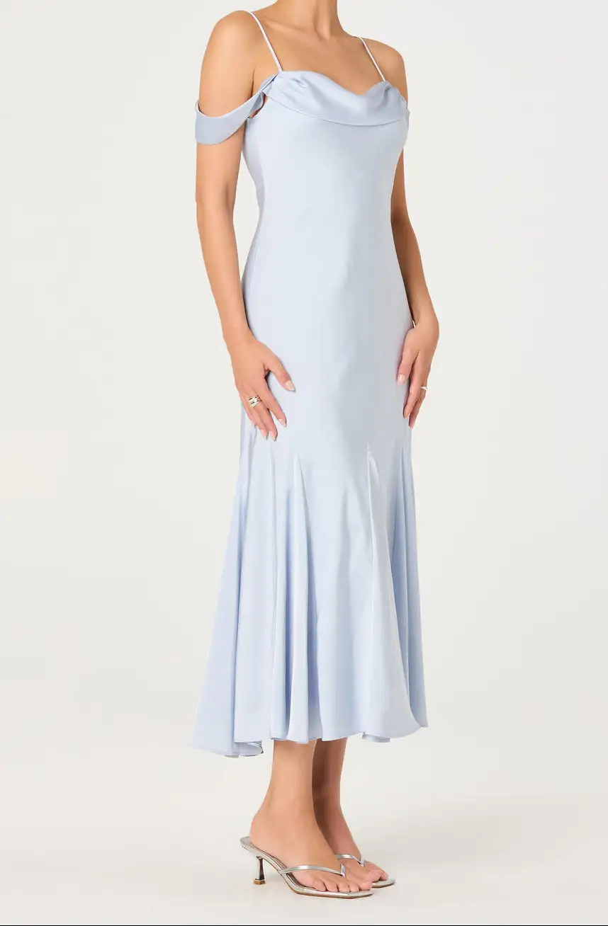 Satin Midi Easy Fit Dress