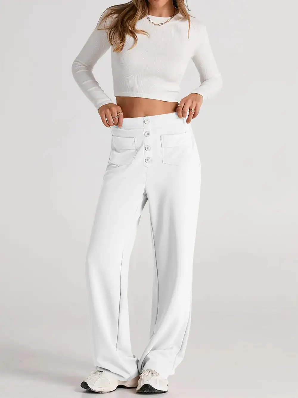 Wide Leg Comfort Fit Pants