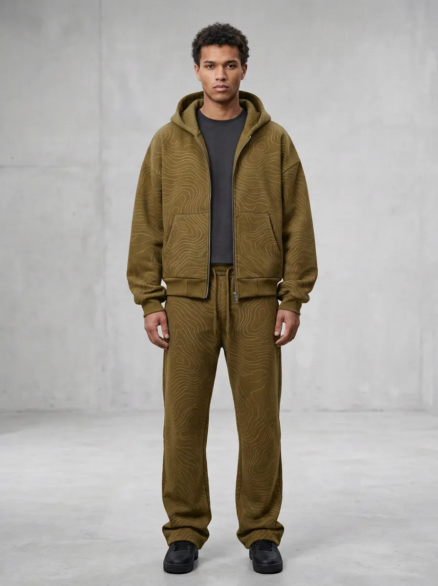 Tracksuit Topographic Men's Two-Piece Tracksuit