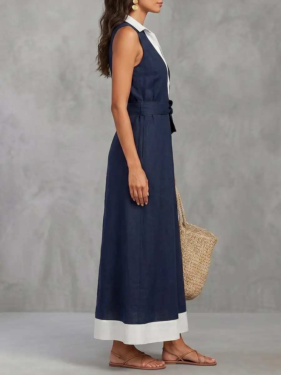 Loose Buttoned Maxi Dress