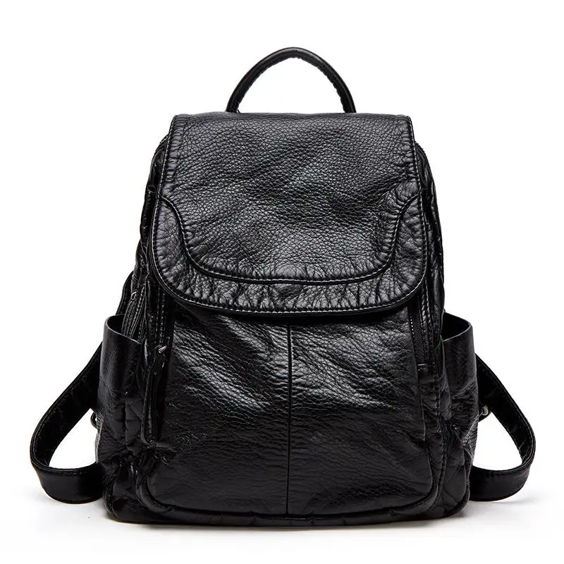 Soft Leather Leather Casual Backpack