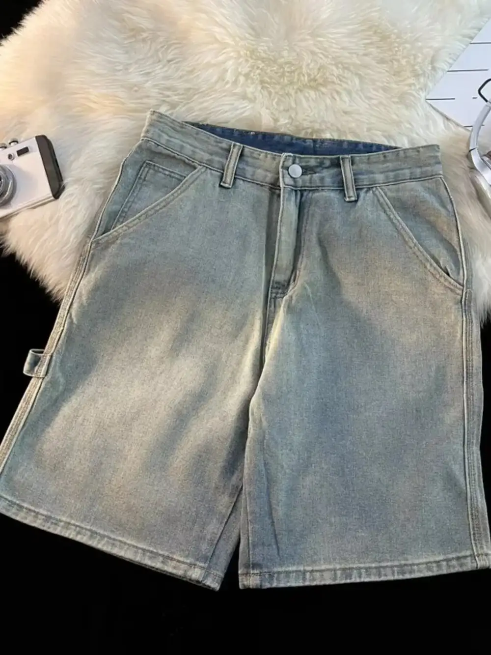 Men's Full Size High Waisted Wide Leg Denim