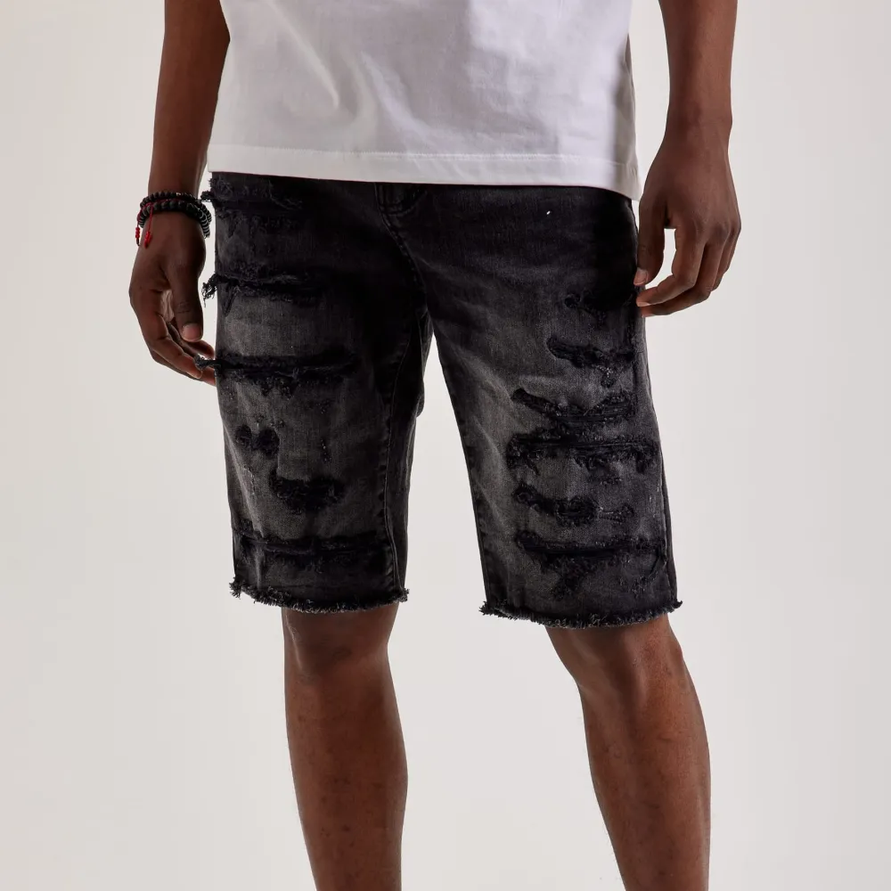 Everyday Basic Distressed Denim Shorts