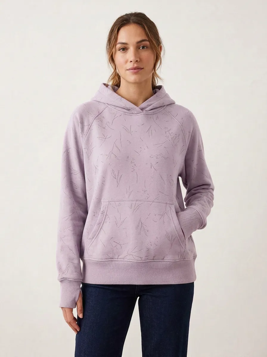 Women's Botanical Nature Inspired Graphic Hoodie