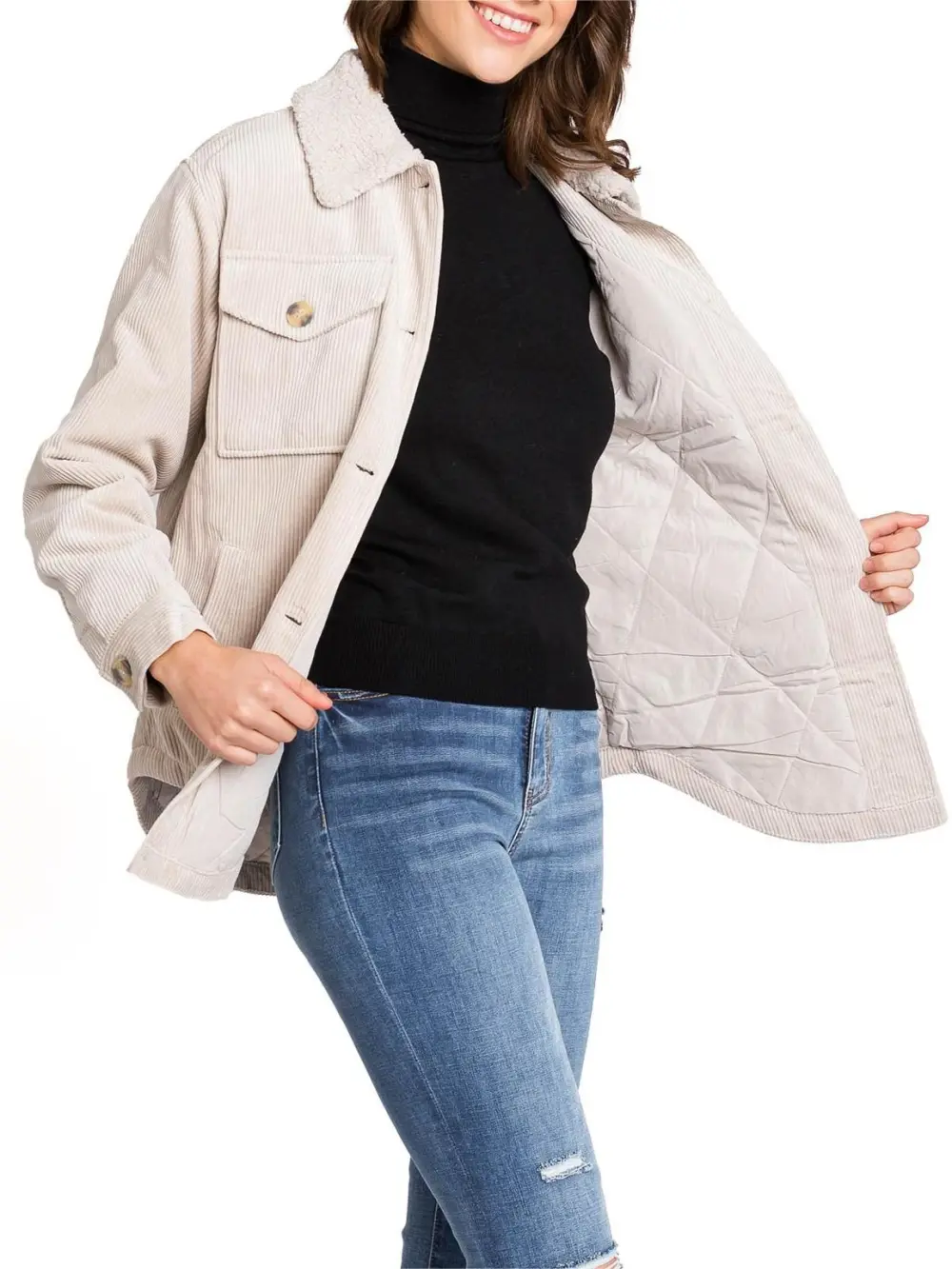 Casual Corduroy Shaket