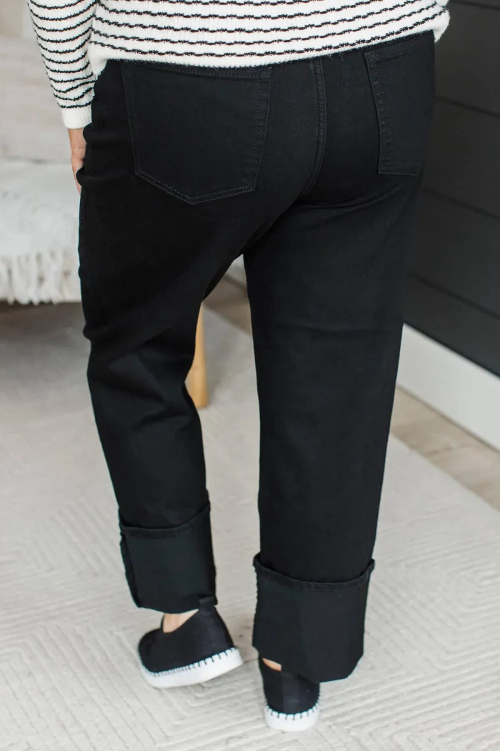 High-Rise Straight Leg Clean Finish Jeans