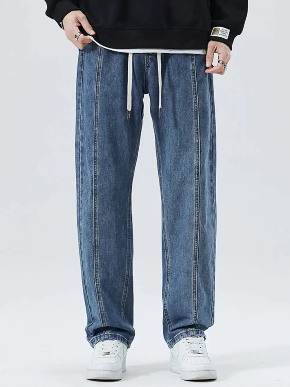 Men’s Loose Fit Straight Leg Jeans