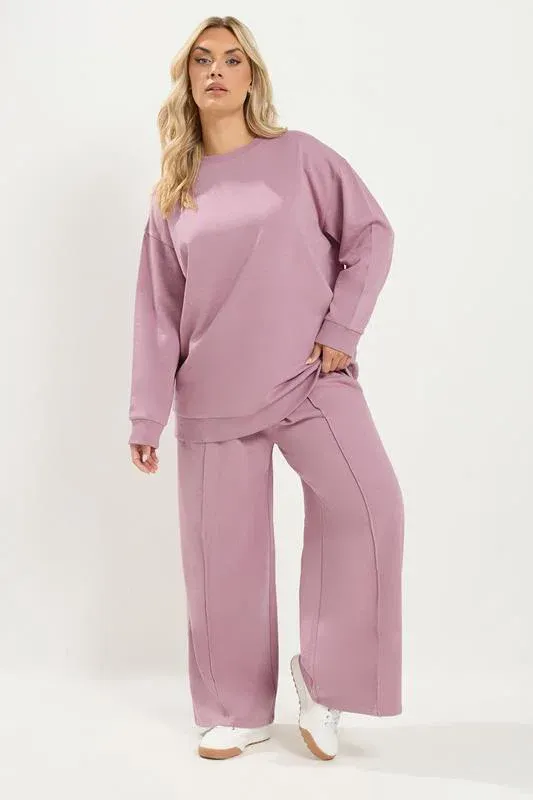 Pink Crew Neck Sweatshirt
