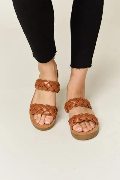 Platform Woven Heeled Sandals