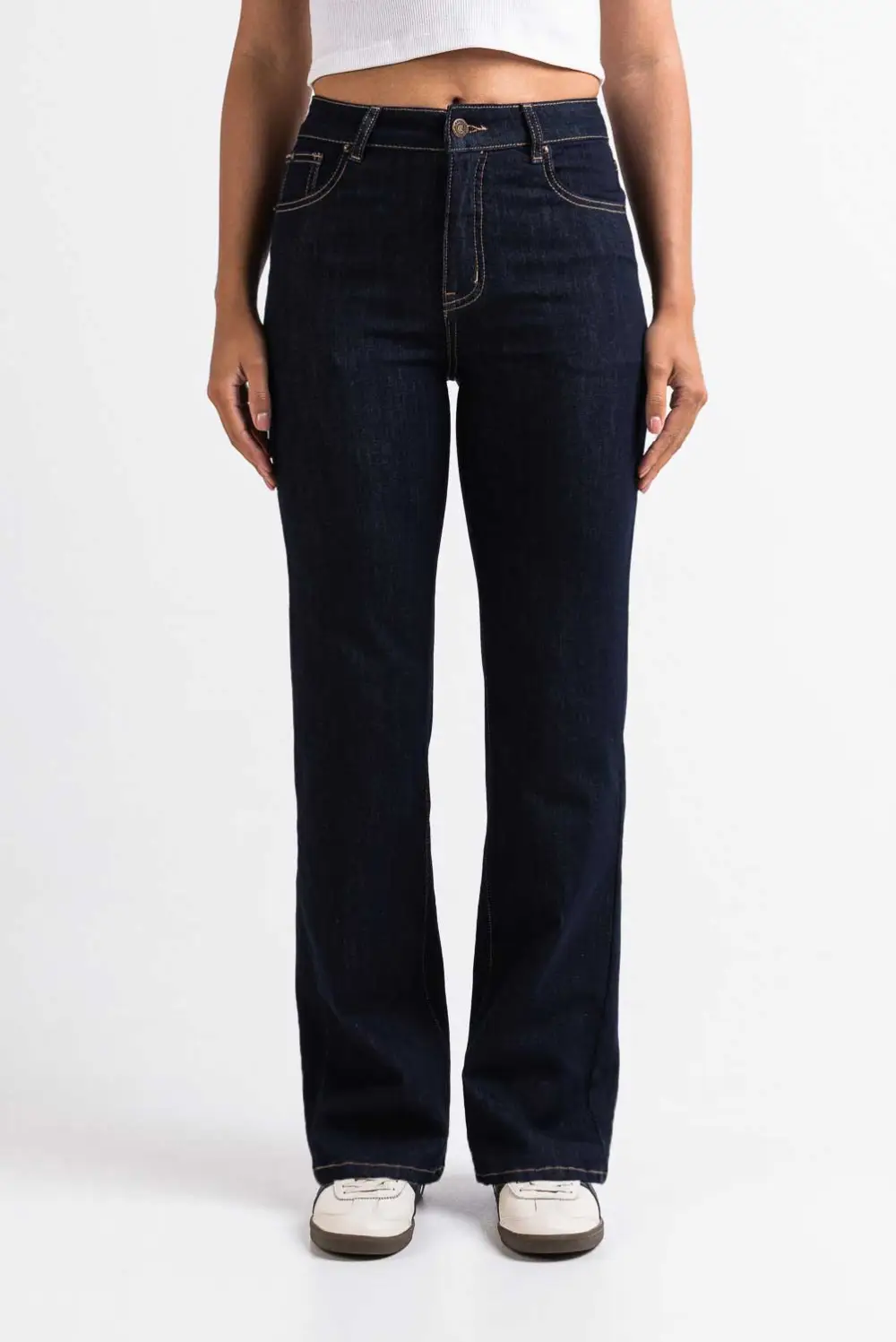 Essential High Rise Straight Leg Jeans