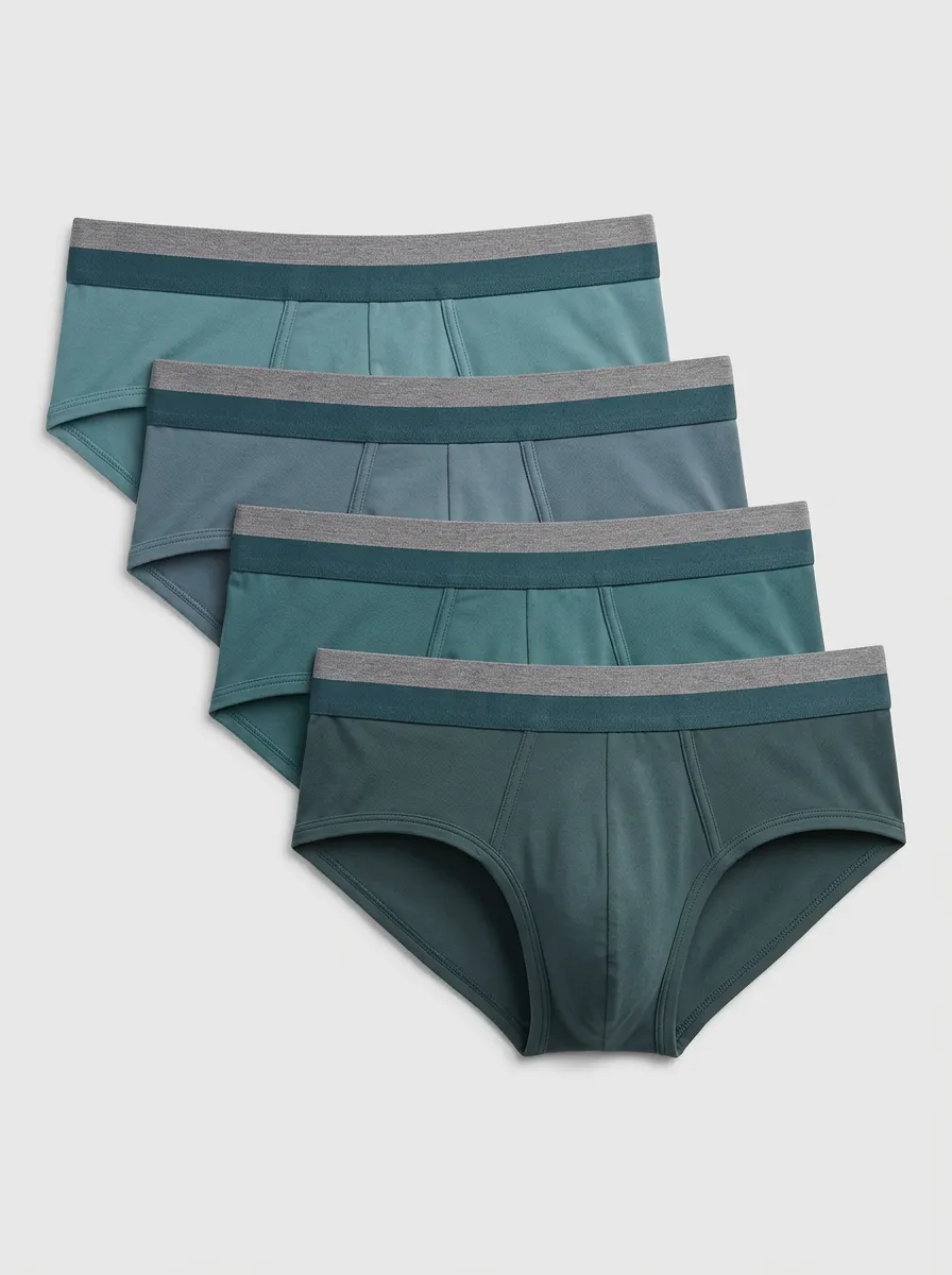 Men's Contoured-Pouch Seamless 4-Pack Trunks