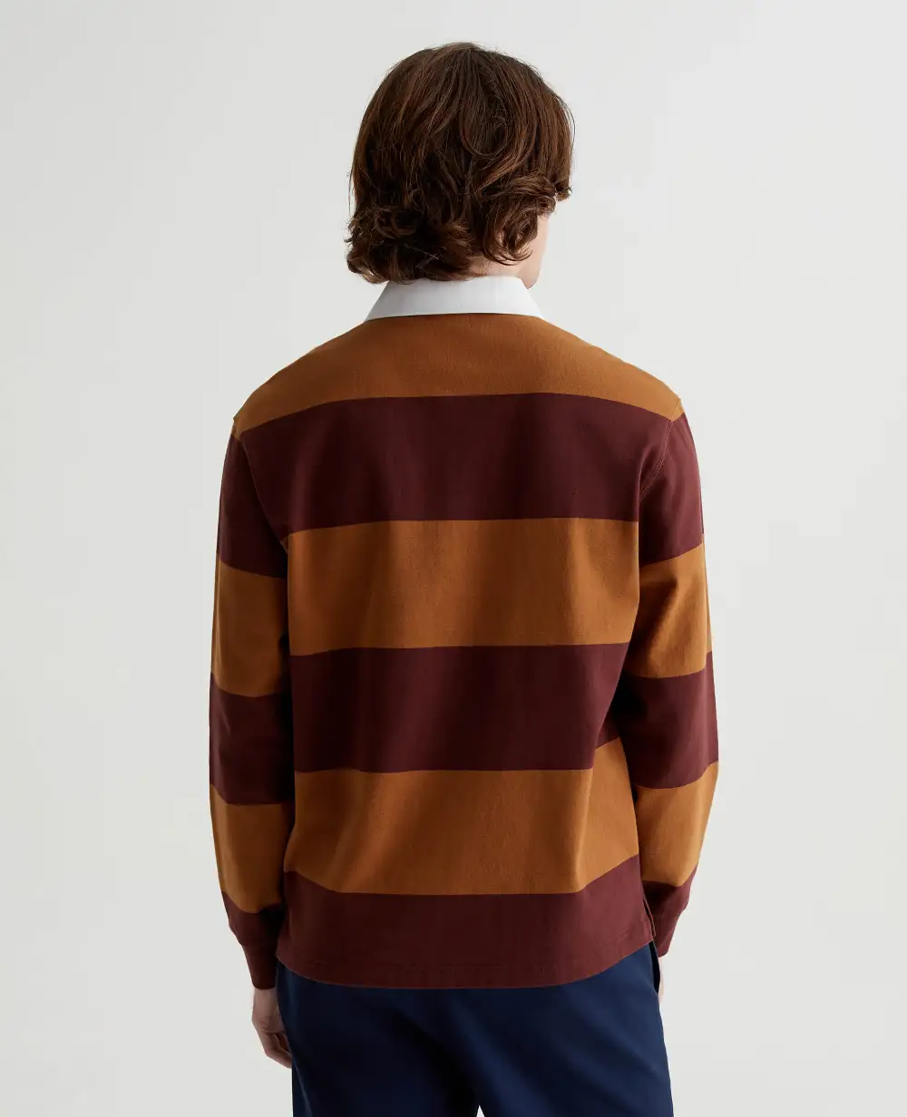 Men's Long Sleeve Rugby Polo Shirt