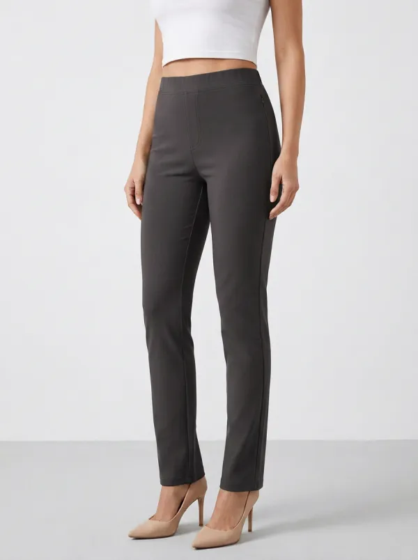 Smart-Casual Mid-Rise Stretch Women's Stretch Mid-Rise Pants