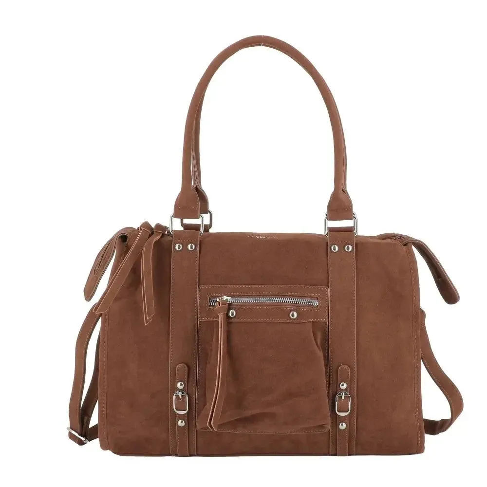 Modern Suede Soft Compact Tote Bag