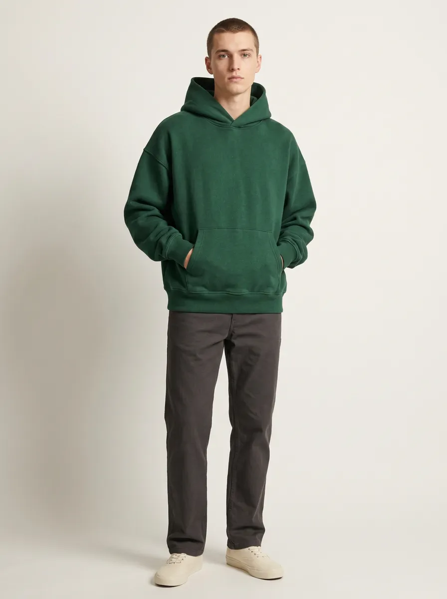 Modern Layer Pullover Unisex Hooded Sweatshirt
