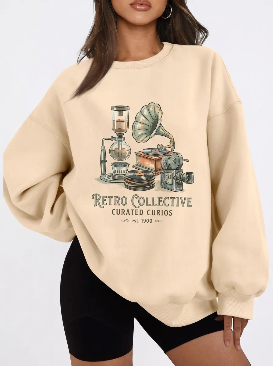 Women's Retro Collective Vintage Curios Graphic Sweatshirt