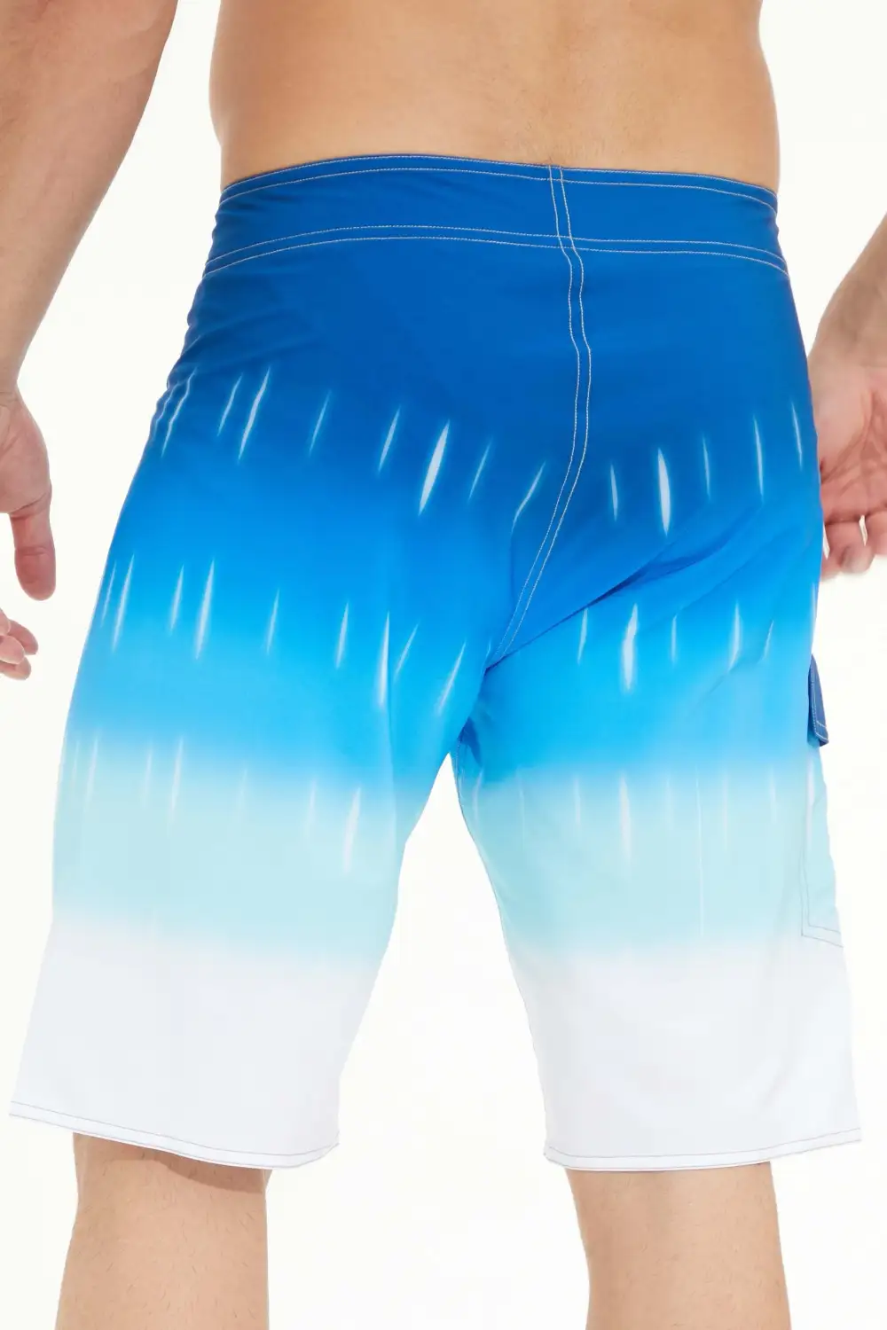 Gradient Drawstring Pocket Swim Boardshorts