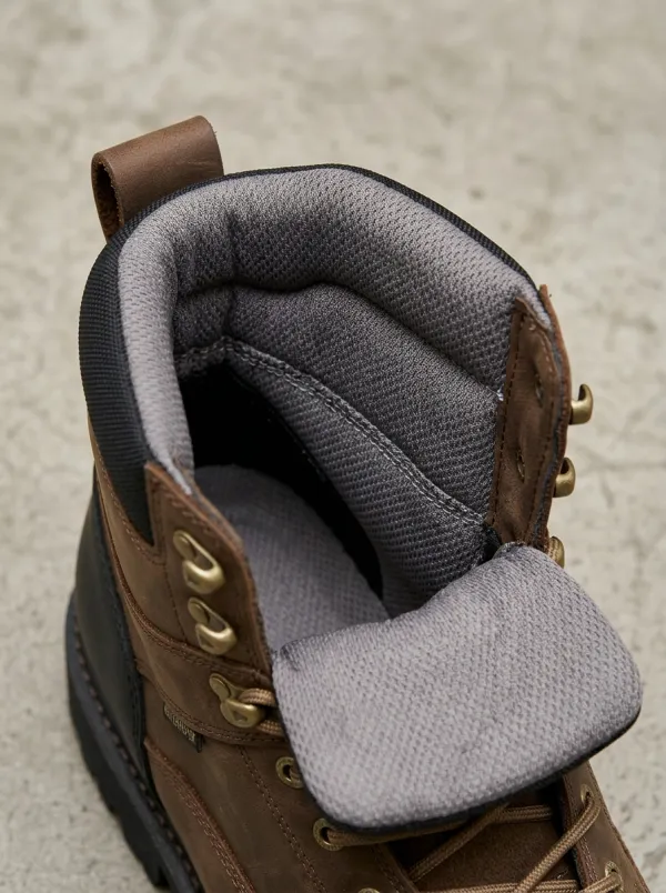 Task-Ready Leather-Look Workwear Men's Waterproof Work Boots