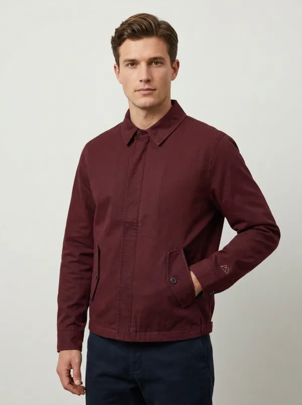 Men's Minimalist Geometric Navy Jacket