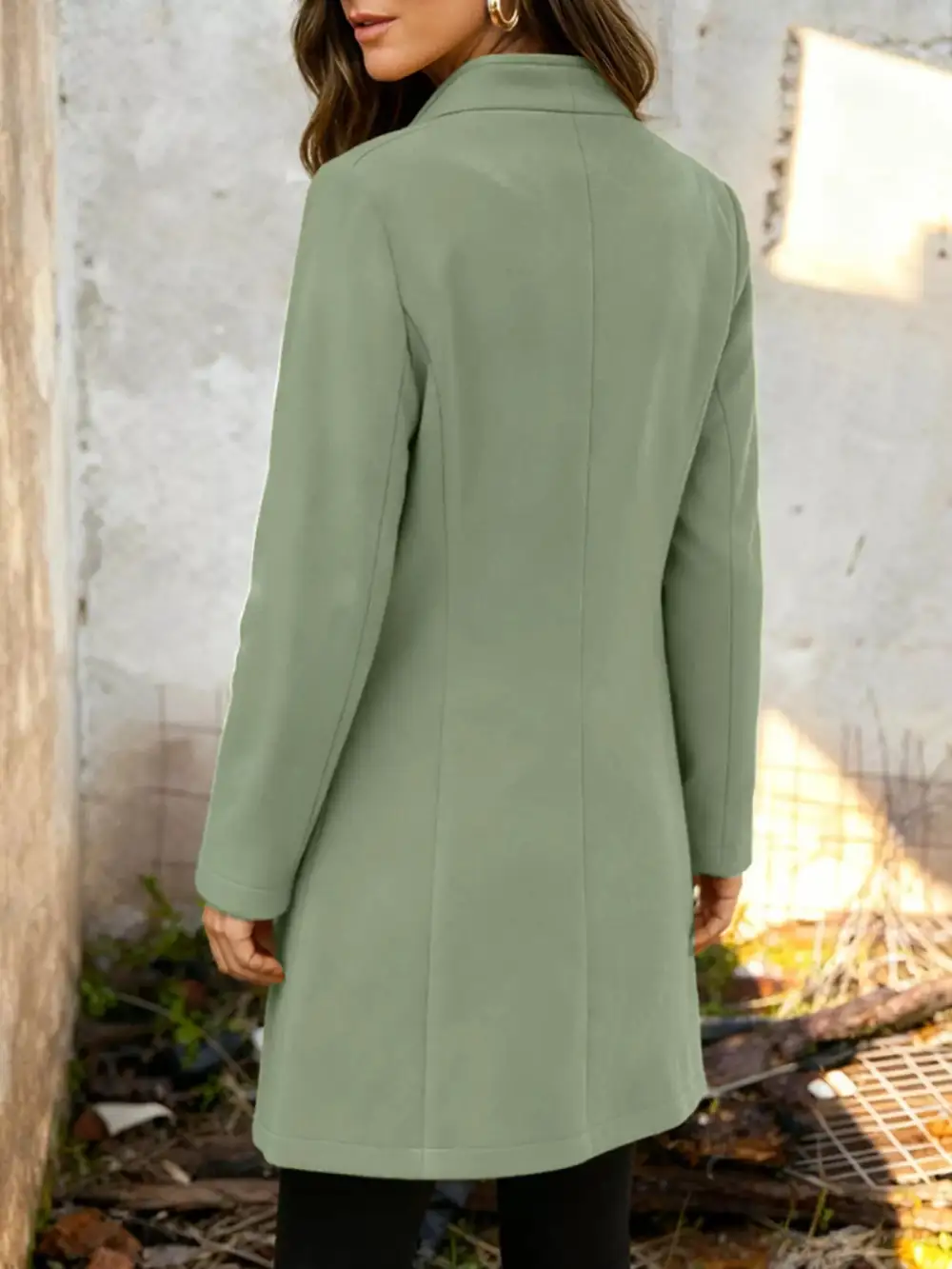 Button-down Longline Outerwear