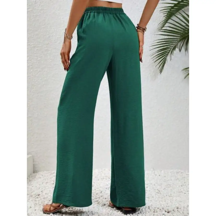 Easy Wide Leg Drawstring Pants