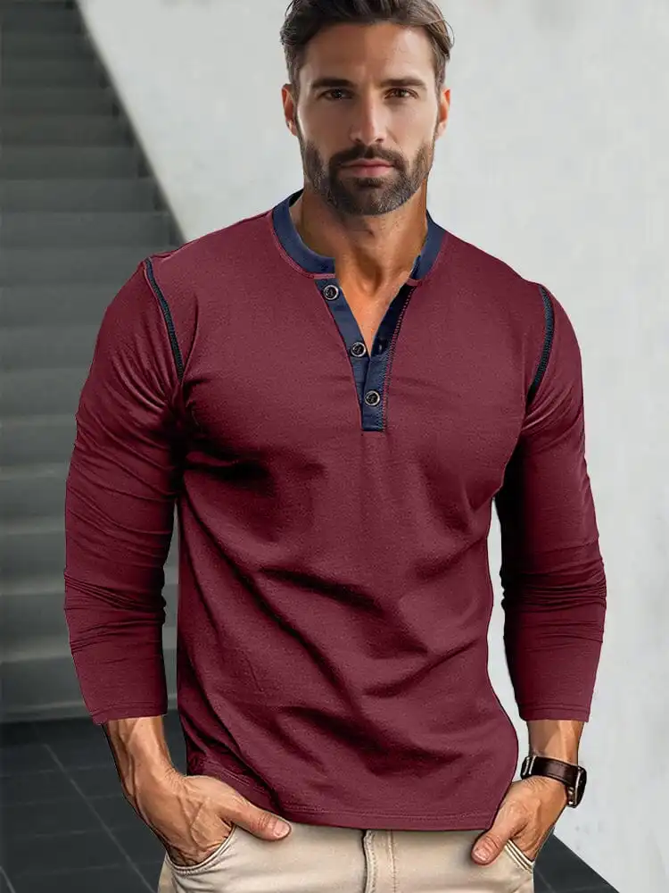 Retro Henley Shirt