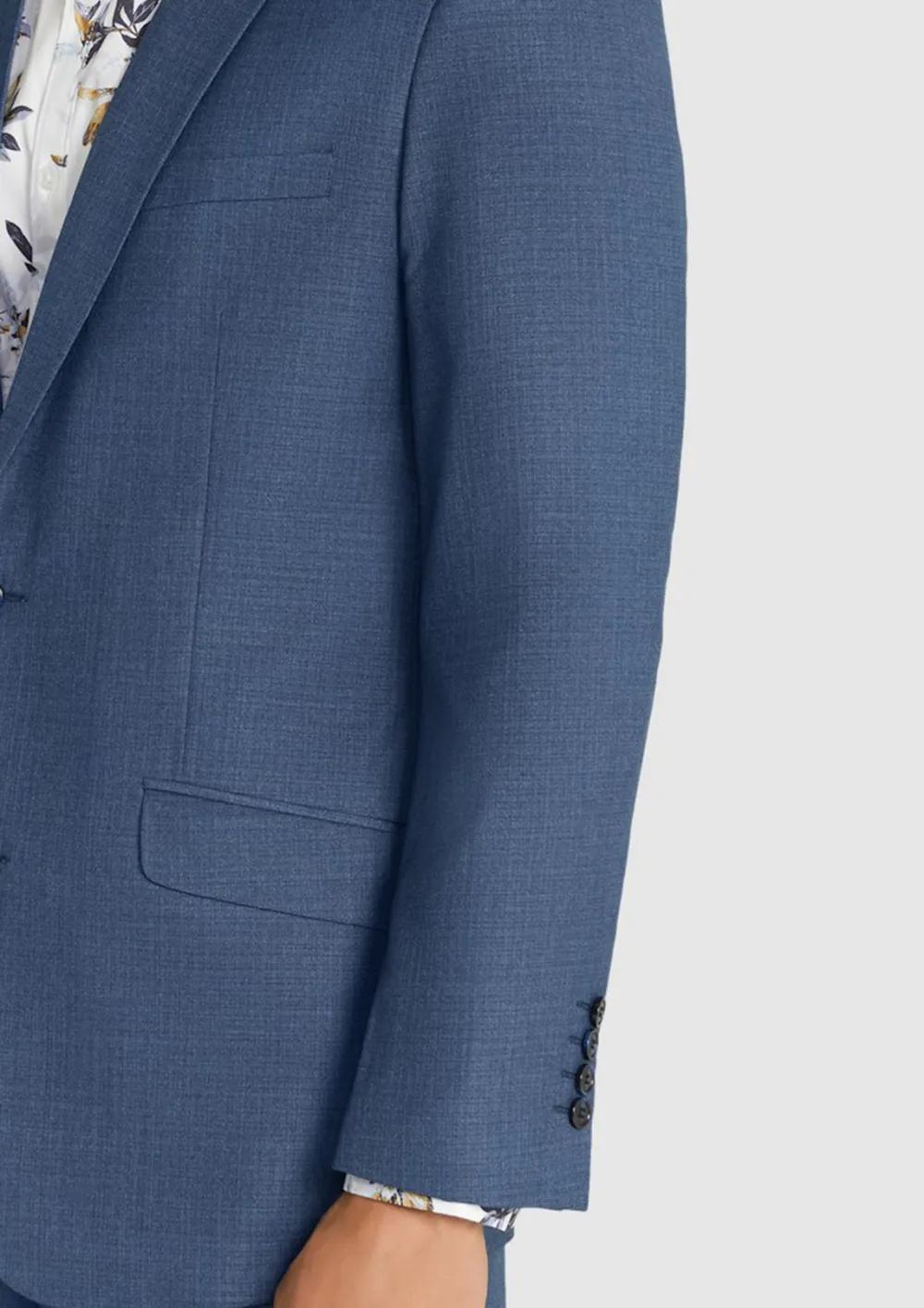 Men's Blue Classic Slim Fit Suit