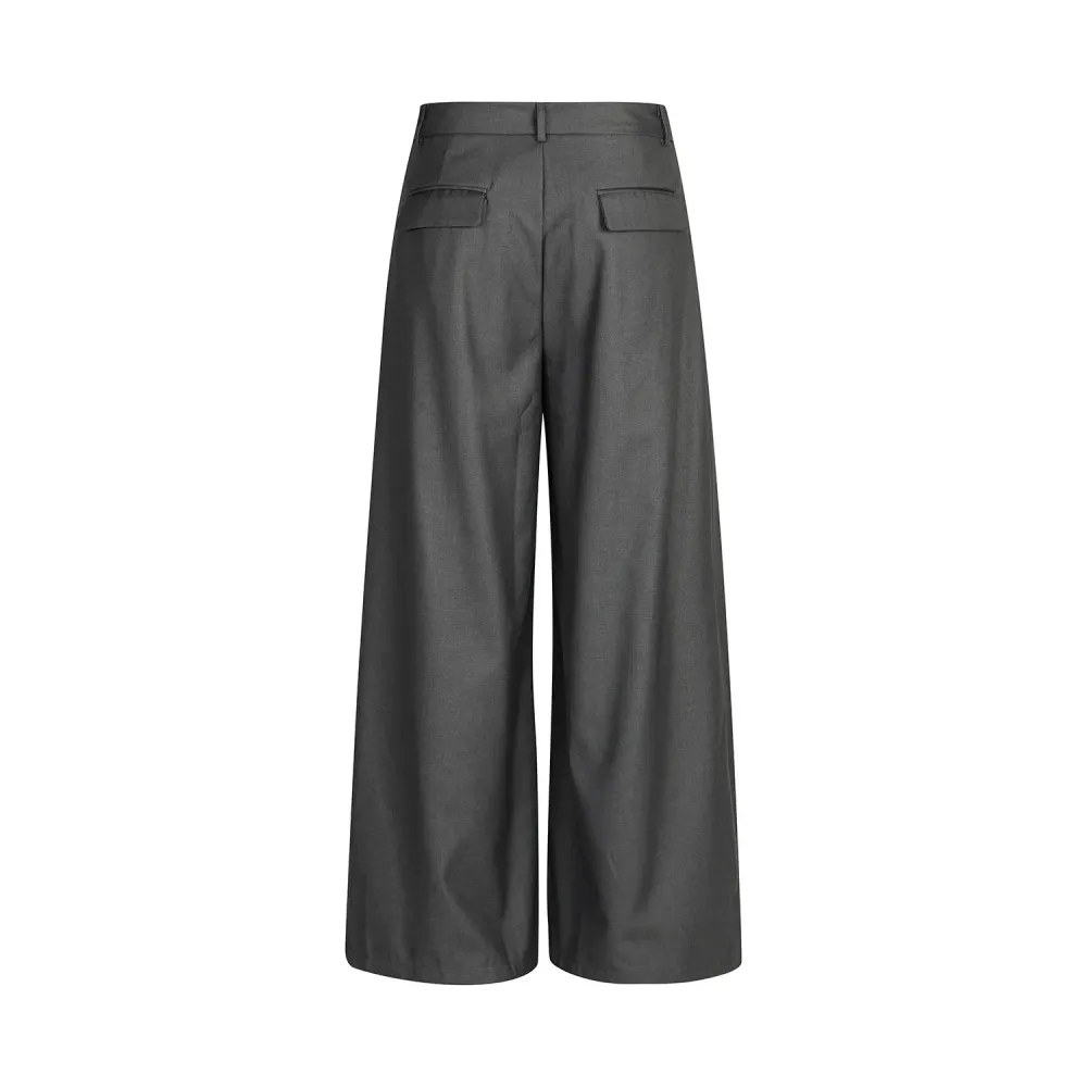 Vintage Casual Draped Deconstructed Suit Pants
