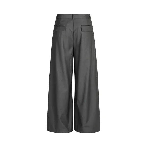 Vintage Casual Draped Deconstructed Suit Pants