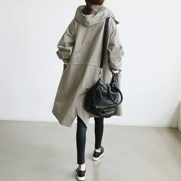 Water Resistant Knit Trench Coat