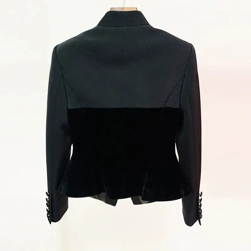 Velvet Patchwork Blazer