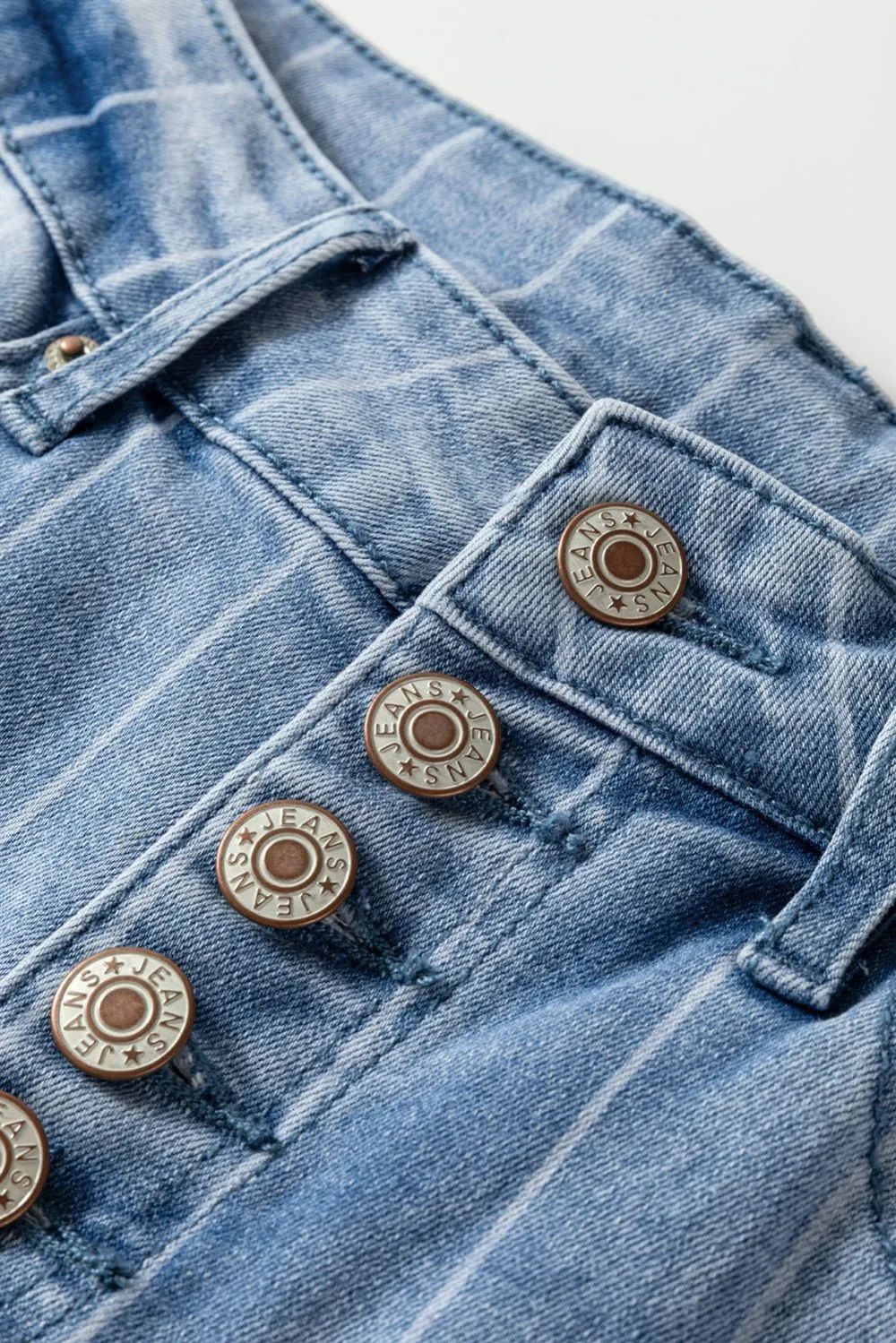 Relaxed Fit Wide Leg Pocketed Casual Jeans