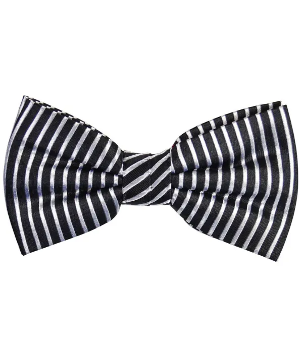 Cultivated Striped Silk Bow Tie