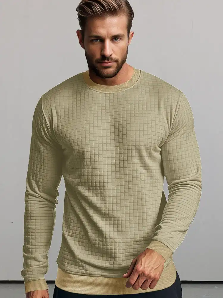 Casual Plaid Pullover Sweatshirt Hoodie