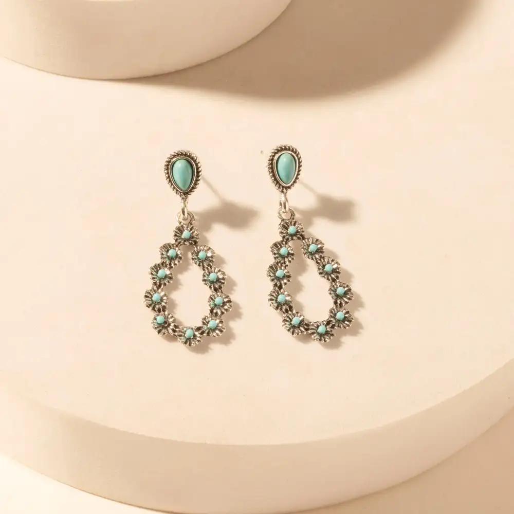 Floral Teardrop Earrings
