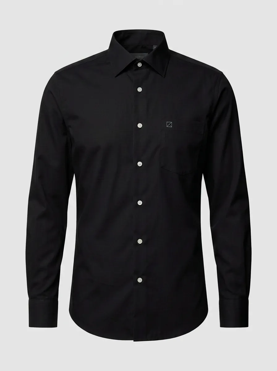 Men's Non-Iron Cotton Pocket Basic Printed Shirt