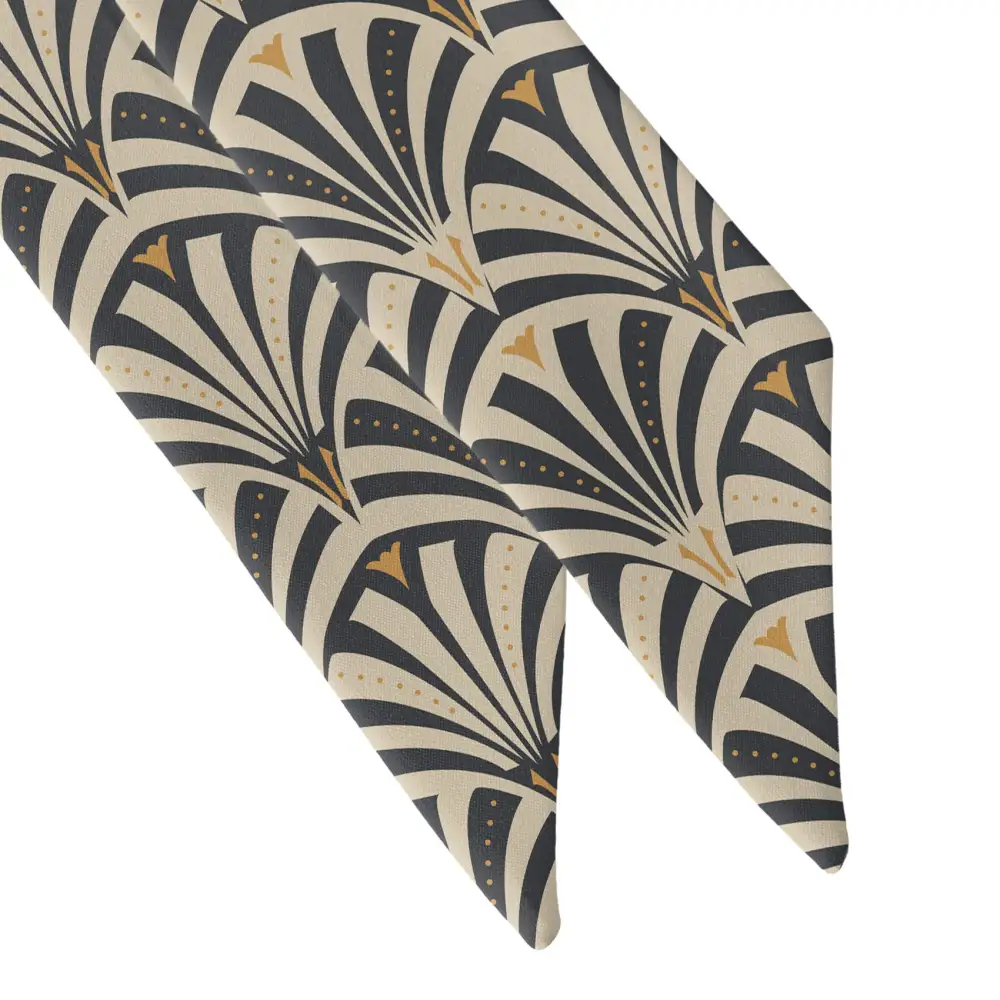 Fanfare Geometric Pattern Hair Scarf