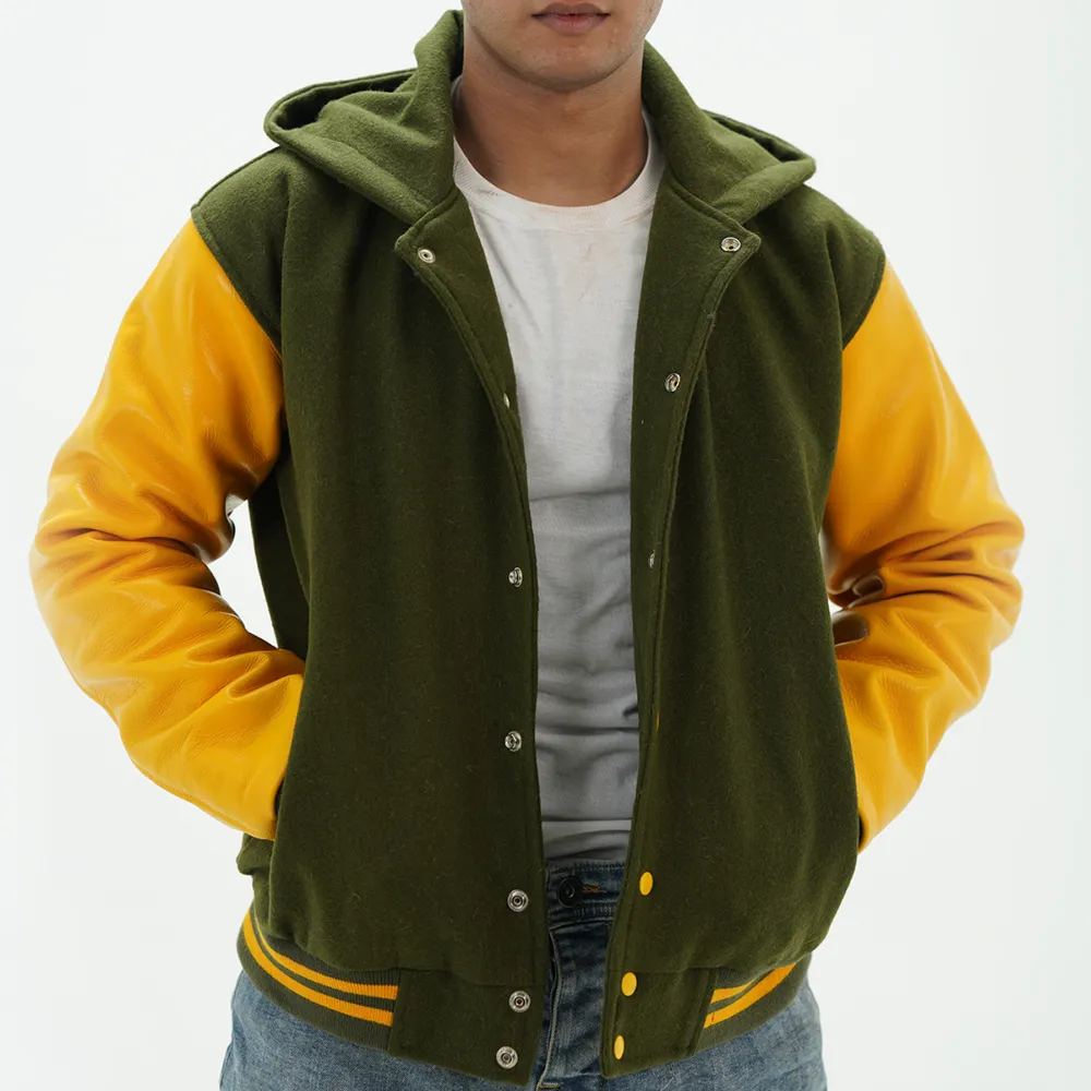 Hooded Wool Coach Jacket