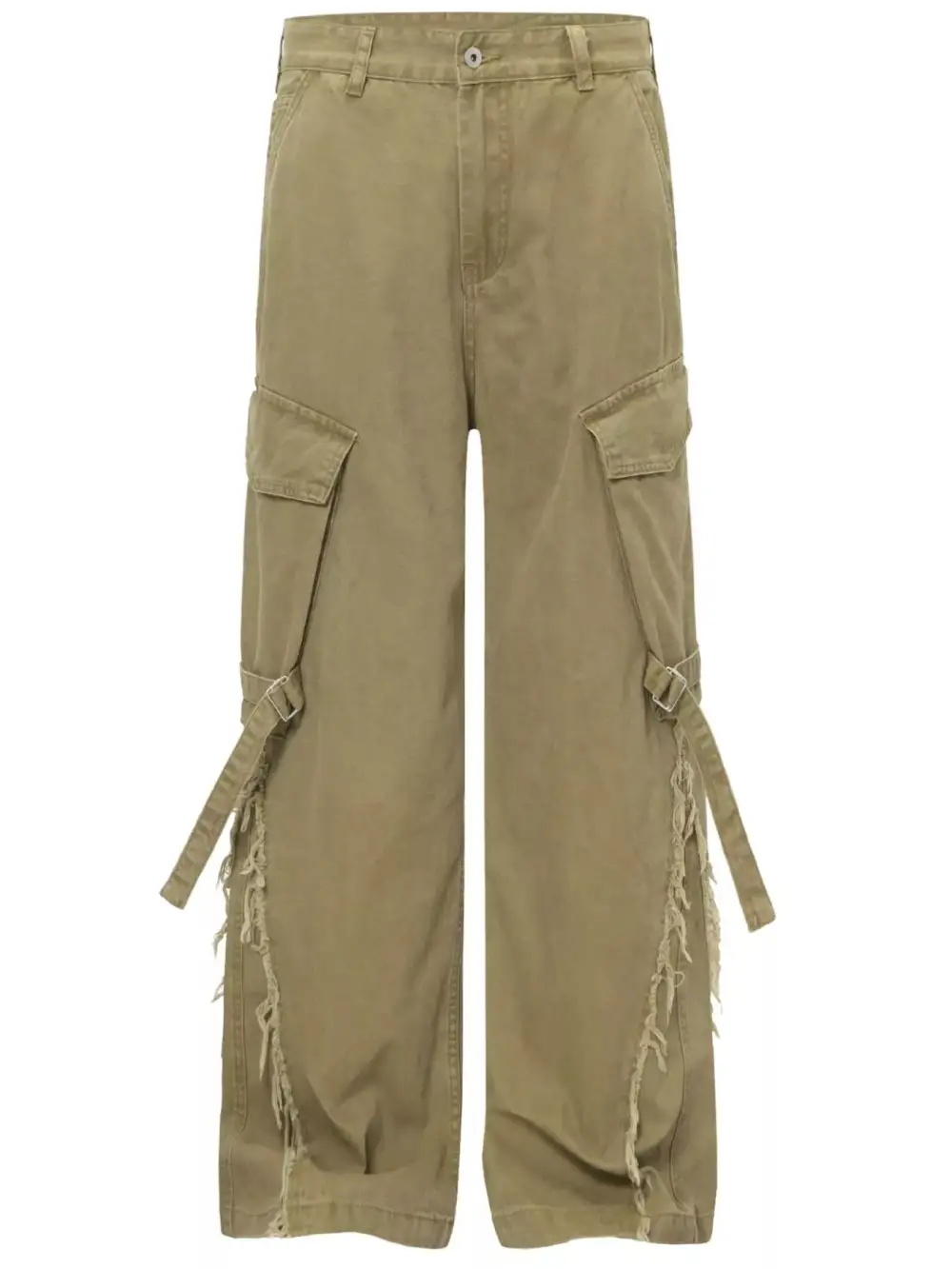 Men's Cargo Pants with Buckle Straps