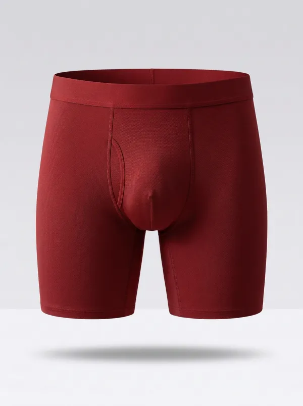 Men's Charcoal Grey Textured Minimalist Boxer Briefs