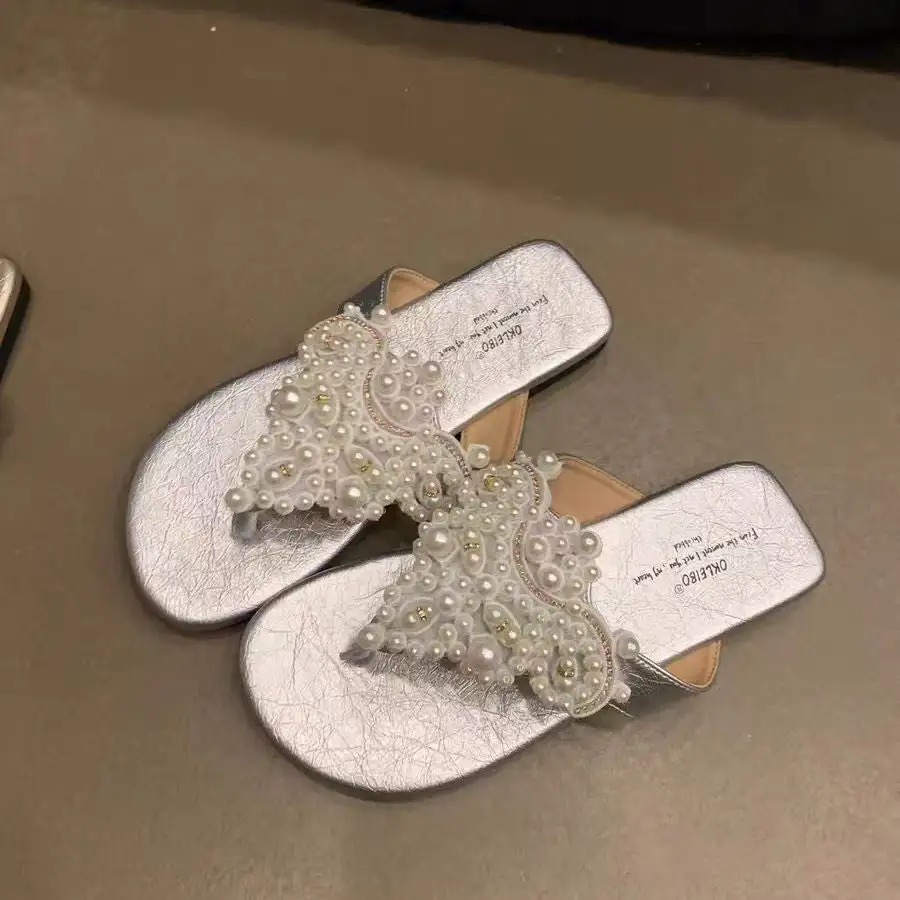 Polished Slide Sandals