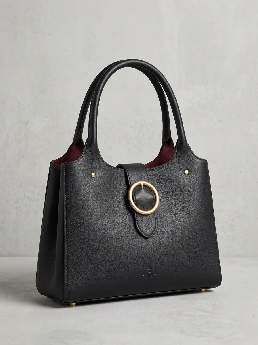 Top-Handle Buckle Women's Tote Bag