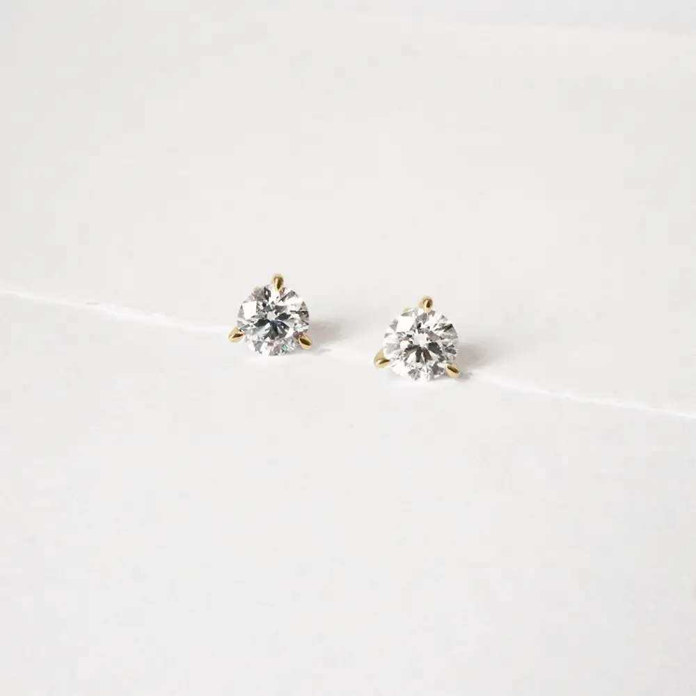 Diamond Solitaire Earring
