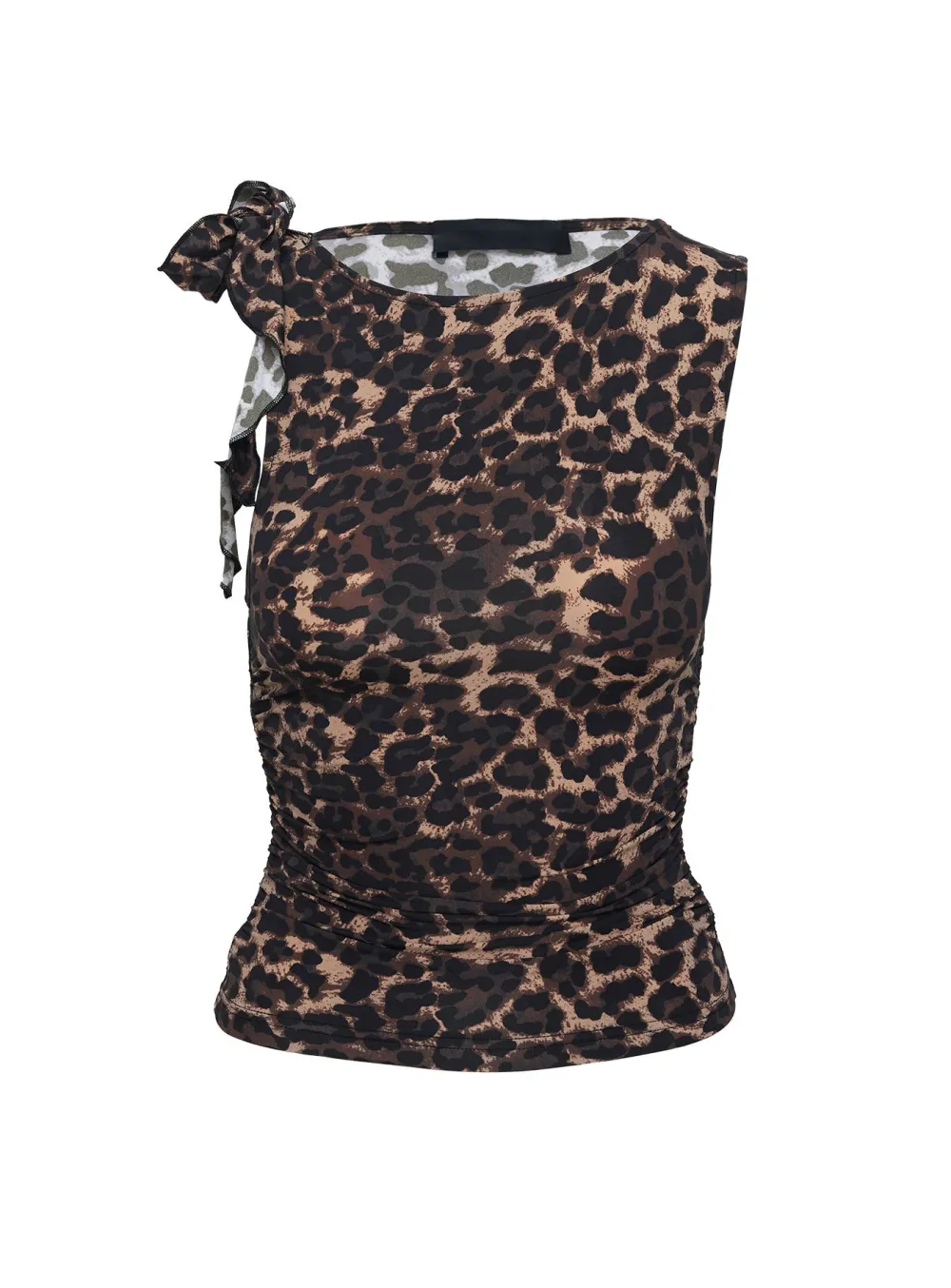 One Shoulder Ruffled Crop Top